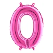 Sifferballong Mini Rosa Metallic - Siffra 0