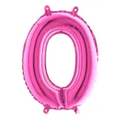Sifferballong Mini Rosa Metallic - Siffra 0