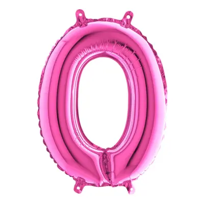 Sifferballong Mini Rosa Metallic - Siffra 0