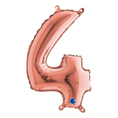 Sifferballong Mini Roséguld Metallic - Siffra 4