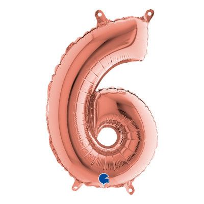 Sifferballong Mini Roséguld Metallic - Siffra 6