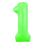 Sifferballong Neongrön - Siffra 1