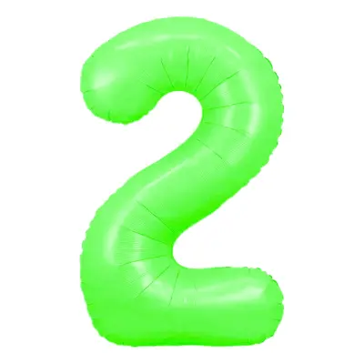 Sifferballong Neongrön - Siffra 2