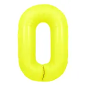 Sifferballong Neongul - Siffra 0
