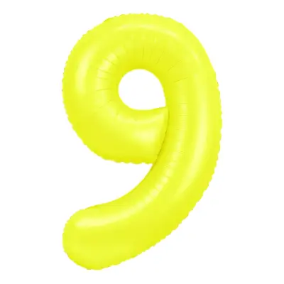 Sifferballong Neongul - Siffra 9