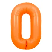 Sifferballong Neonorange - Siffra 0