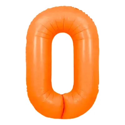 Sifferballong Neonorange - Siffra 0