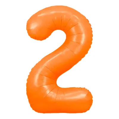 Sifferballong Neonorange - Siffra 2