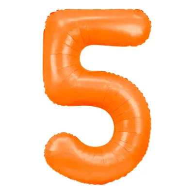 Sifferballong Neonorange - Siffra 5