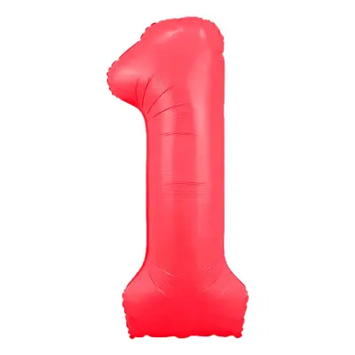Sifferballong Neonröd - Siffra 1