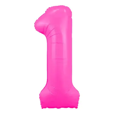 Sifferballong Neonrosa - Siffra 1