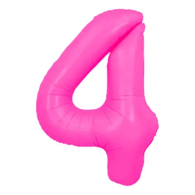 Sifferballong Neonrosa - Siffra 4