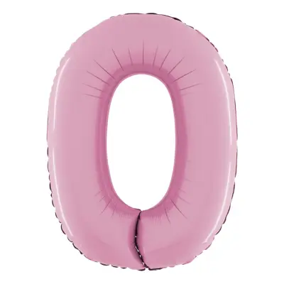 Sifferballong Pastellrosa - Siffra 0