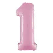 Sifferballong Pastellrosa - Siffra 1