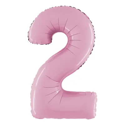 Sifferballong Pastellrosa - Siffra 2