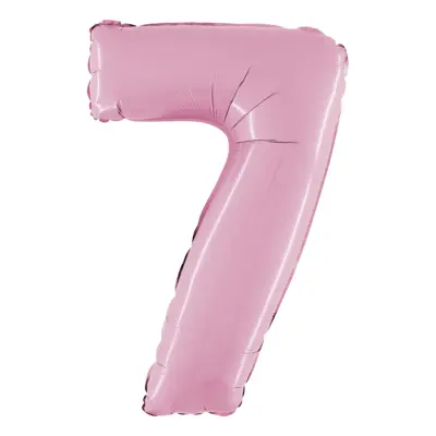 Sifferballong Pastellrosa - Siffra 7