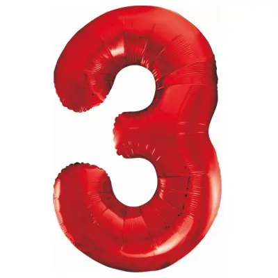 Sifferballong Röd 85cm