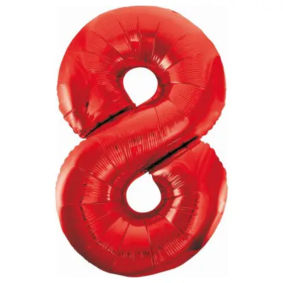 Sifferballong Röd 85cm