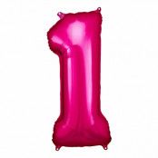 Sifferballong Rosa Metallic - Siffra 1