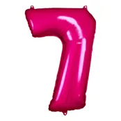 Sifferballong Rosa Metallic - Siffra 7