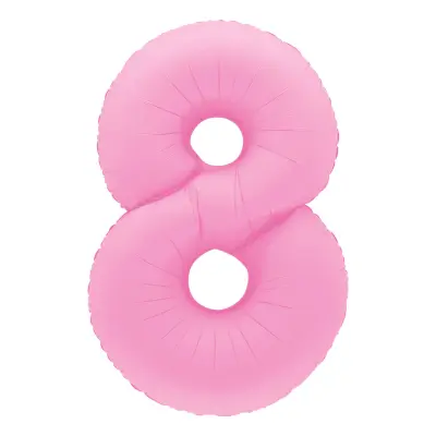Sifferballong Sakura Pink - Siffra 8