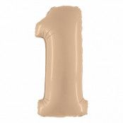Sifferballong Satin Nude - Siffra 1