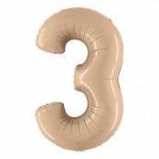 Sifferballong Satin Nude - Siffra 3