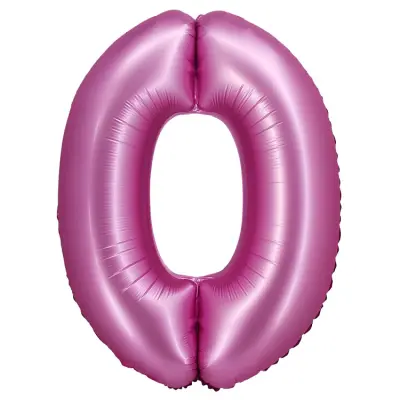 Sifferballong Satin Rosa 76cm