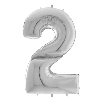 Sifferballong Silver Gigantisk - Siffra 2