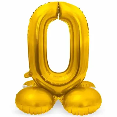 Sifferballong Stående Guld 72 cm