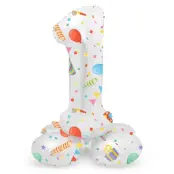 Sifferballong Stående Joyful Party 72 cm"0-9"Siffra 1