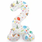 Sifferballong Stående Joyful Party 72 cm"0-9"Siffra 2