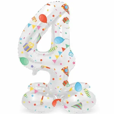 Sifferballong Stående Joyful Party 72 cm
