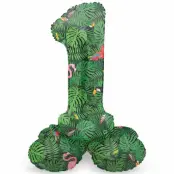 Sifferballong Stående Jungle Vibe 72 cm"0-9"Siffra 1