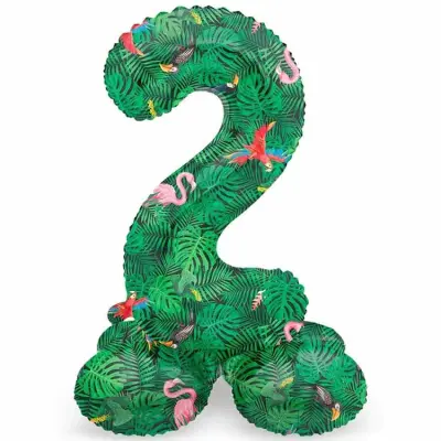 Sifferballong Stående Jungle Vibe 72 cm