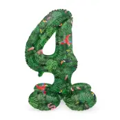 Sifferballong Stående Jungle Vibe 72 cm"0-9"Siffra 4
