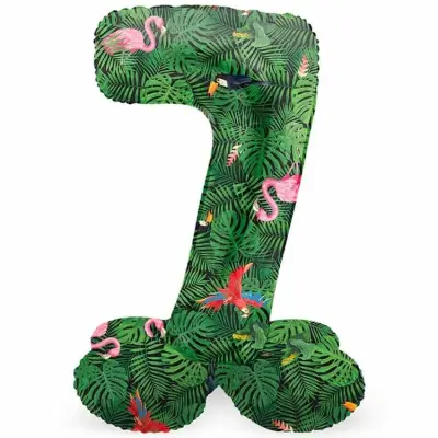 Sifferballong Stående Jungle Vibe 72 cm