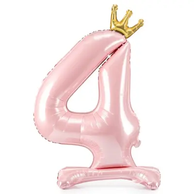 Sifferballong Stående Rosa Krona
