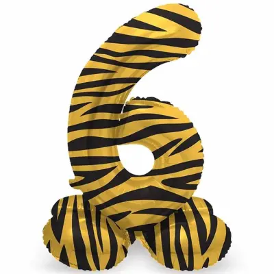 Sifferballong stående Tiger Chic 41 cm