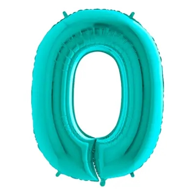 Sifferballong Turkos Metallic - Siffra 0