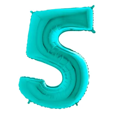 Sifferballong Turkos Metallic - Siffra 5
