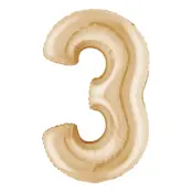 Sifferballong White Gold - Siffra 3