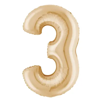 Sifferballong White Gold - Siffra 3