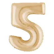Sifferballong White Gold - Siffra 5