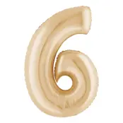 Sifferballong White Gold - Siffra 6