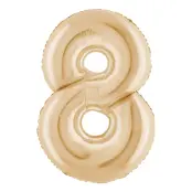 Sifferballong White Gold - Siffra 8