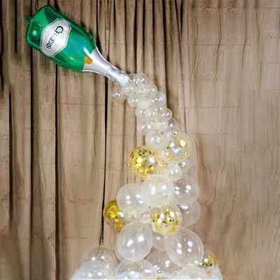 Ballongbåge Champagneflaska