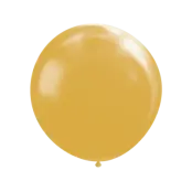 Stor latexballong metallic guld - 100 cm