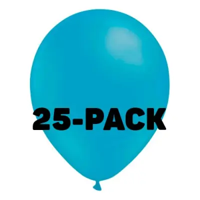 Stora Ballonger Ljusblå - 25-pack