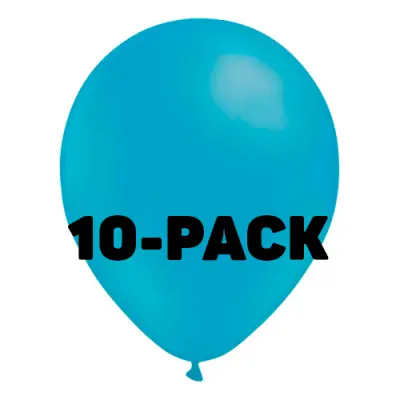 Stora Ballonger Ljusblå - 10-pack